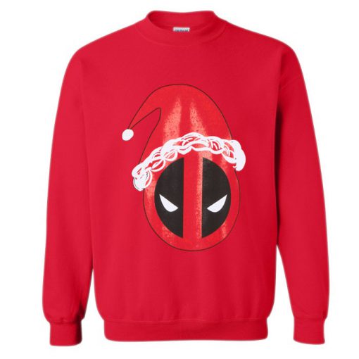 Santa Hat Deadpool Sweatshirt