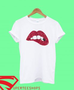 Sequin Lips T Shirt