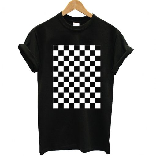 Checkered Black T Shirt