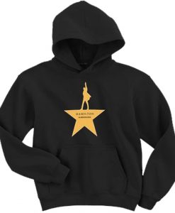 Hamilton Gold Star Logo Broadway Musical Hoodie