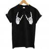 Skeleton Metal Hands T Shirt