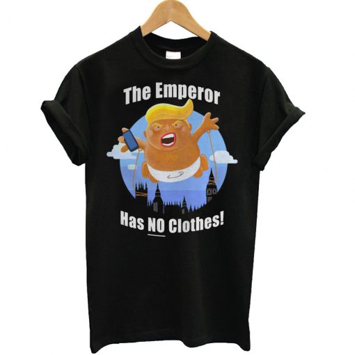 Trump Inflatable Baby Emperor Blimp Floating England Scotland T Shirt