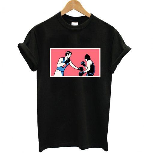 Batman and Superman Boxing T Shirt