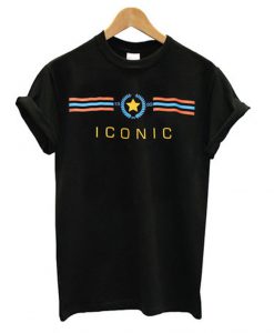 Black Iconic Slogan T Shirt