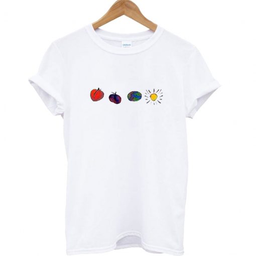 Peach Plum Earth Sun T Shirt