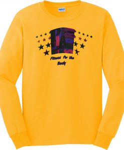 Yellow Fitness For The Body Vintage Sweatshirt
