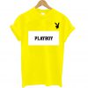 Playboy Block White T Shirt