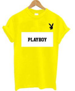 Playboy Block White T Shirt