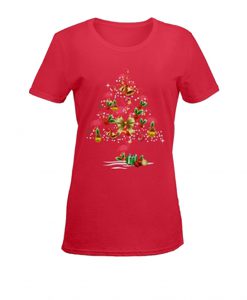 Flamingo Christmas Tree T Shirt