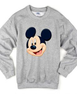 Mickey Mouse Head Sweatshirt