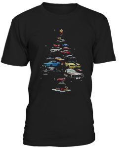 Mustang Car Christmas Tree T Shirt