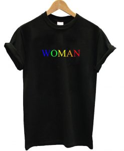 Woman Rainbow Colors T Shirt