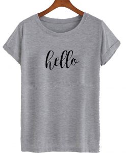 People Tree Organic 'Hello' T Shirt