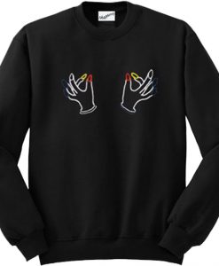 Twin Hand Boobs Sweatshirt