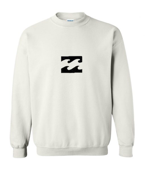 Horizontal White Fire Sweatshirt