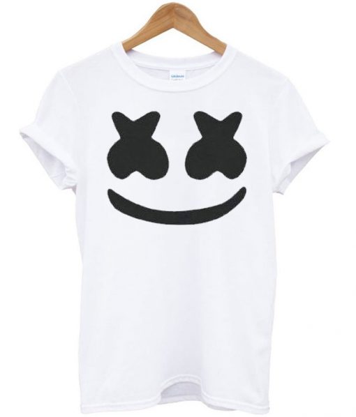 Marshmello Face White T Shirt