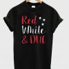 Red White And Due Maternity T Shirt