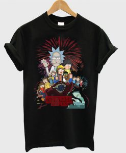 Stranger Things 3 Rick and Morty T shirt