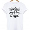 Thanksgiving Maternity Thankful Blessed T Shirt