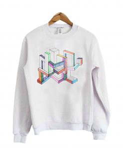 Geometric City Abstract Sweatshirt
