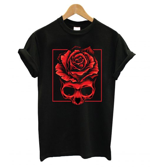 Red Skull Roses T-Shirt