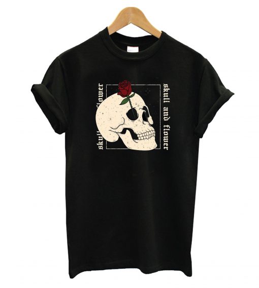 Skull And Flower T-Shirt