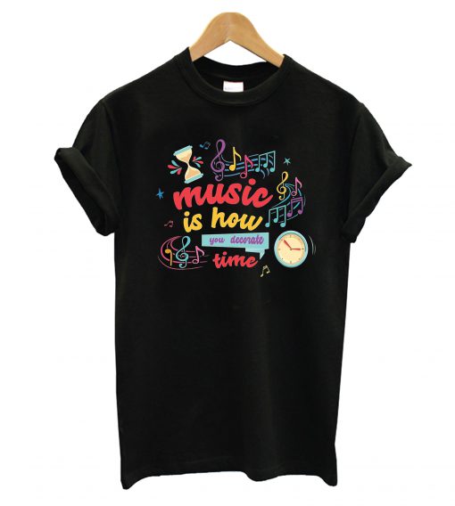 Typography Music T-Shirt