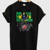 World Cup Football 2018 Russia Brazil T-Shirt