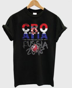 World Cup Football 2018 Russia Croatia T-Shirt