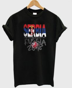 World Cup Football 2018 Russia Serbia T-Shirt