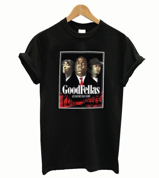 3Forty Inc Mens Tupac Biggie Eazy E Goodfellas T-Shirt