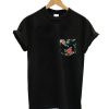 A Black Floral Pocket T-Shirt