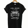 A Girl a Dog and Her Jeep T-Shirt