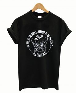 A New World Order is Rising Illumicati Cat T-Shirt