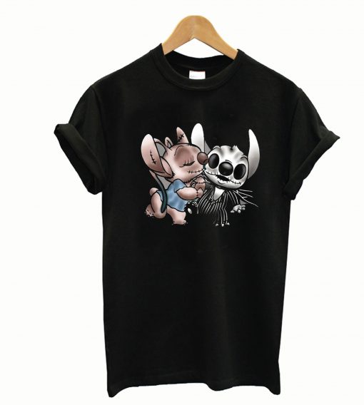 Angel Kissing Stitch Nightmare Before Christmas T-Shirt