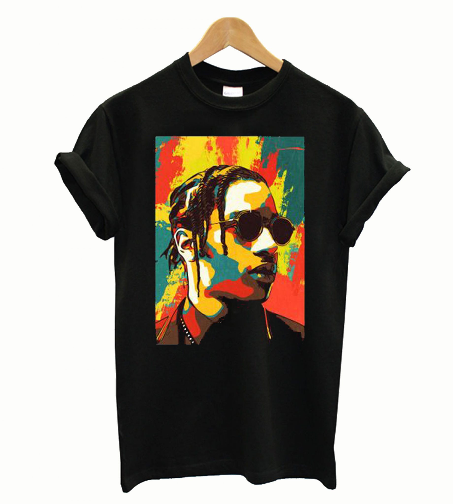 asap rocky white t shirt