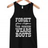 Forget Glass Slippers This Princess Wears Boots Tanktop