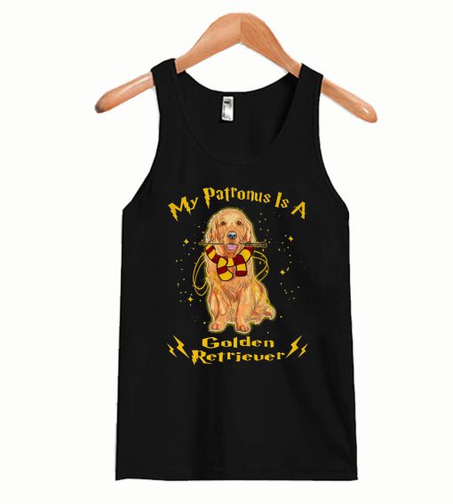 My Patronus Is A Golden Retriever Tank Top