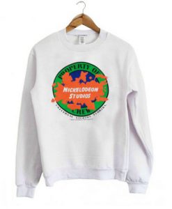 Vintage 1990 Nickelodeon Studios Property of Crew Sweatshirt