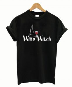 Wine Witch Halloween T-Shirt