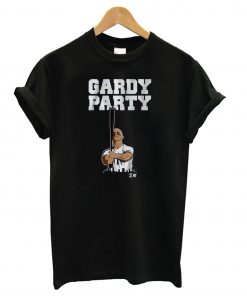 Stand by Brett Gardner with a Gardy Party T shirt