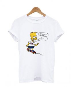 Bart Simpson Enjoying The Ride T Shirt