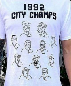 The Simpsons 1992 City Champs T Shirt Superteeshops