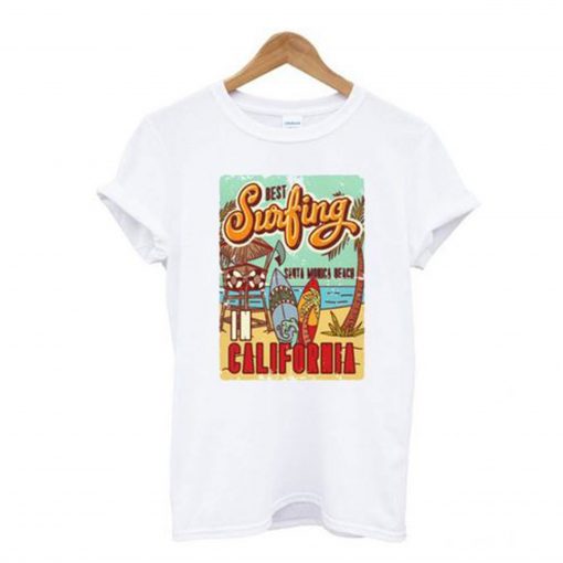 Best Surfing Santa Monica T-Shirt