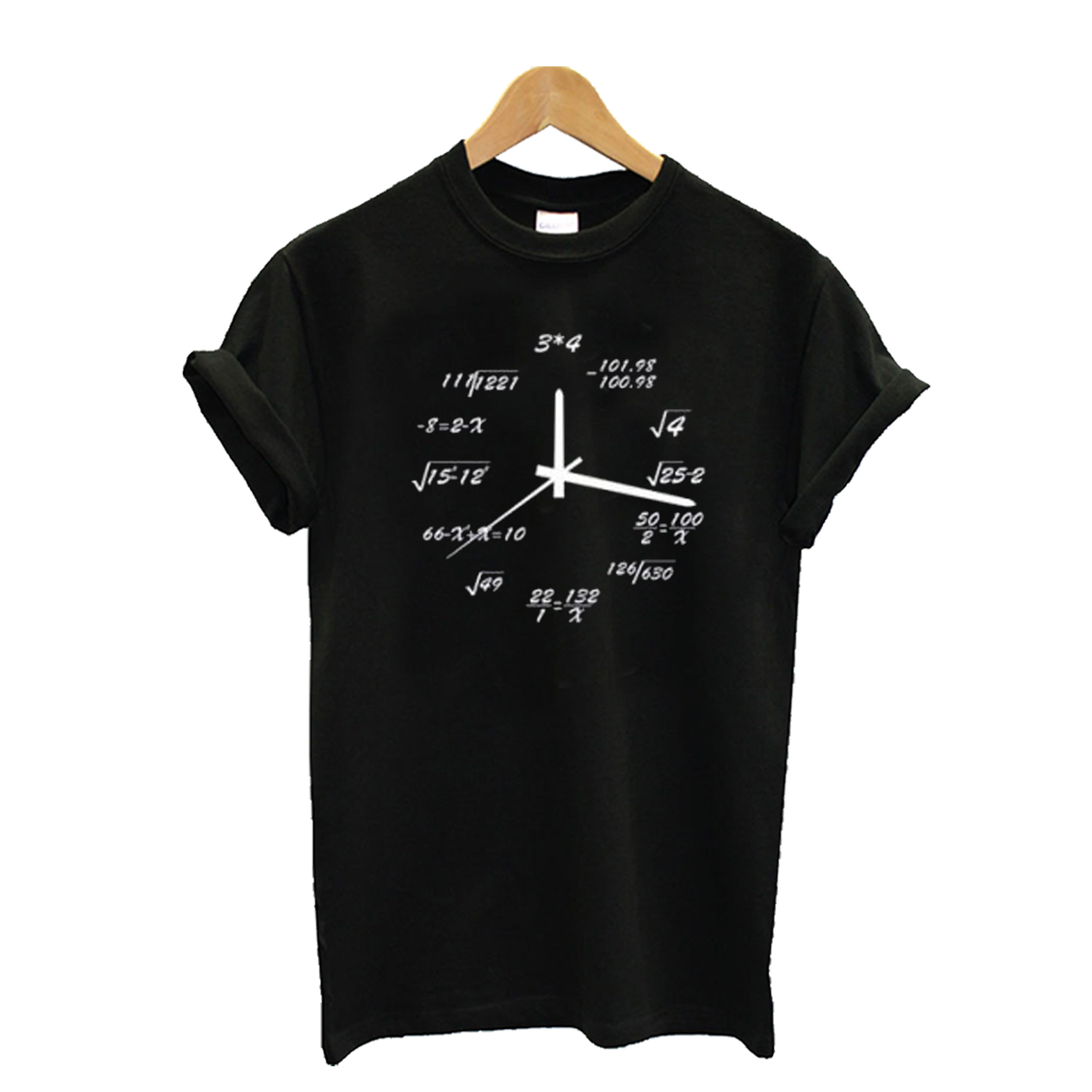 Math Formula Clock T-Shirt - Superteeshops