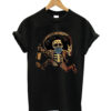 Alcoholic drunk skull mexican T-shrit