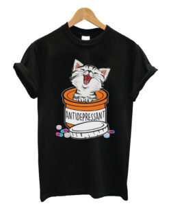 Antidepressant cat T-shrit