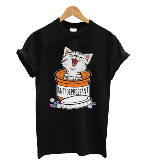 Antidepressant cat T-shrit