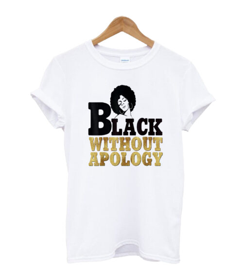 Black without apology short-sleeve unisex T-shirt