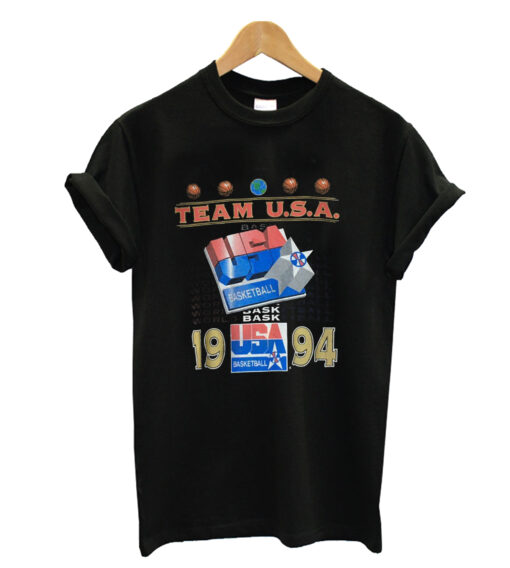 Rare Vintage 90s 1994 Amerivv CBan Basketball dream team T-shrit